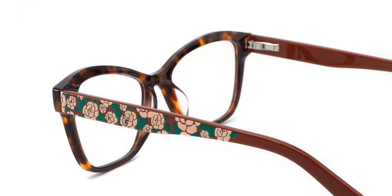 FG1225--Brown Tortoise Floral