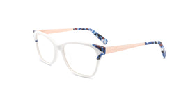 Dutchess--White Blue Floral