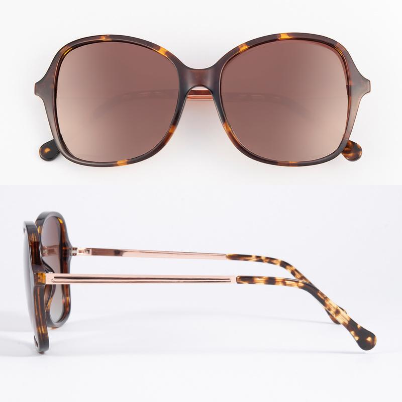 2022 New trendy large-frame sunglasses protect against UV rays Big face show thin