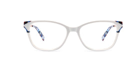 Dutchess--White Blue Floral