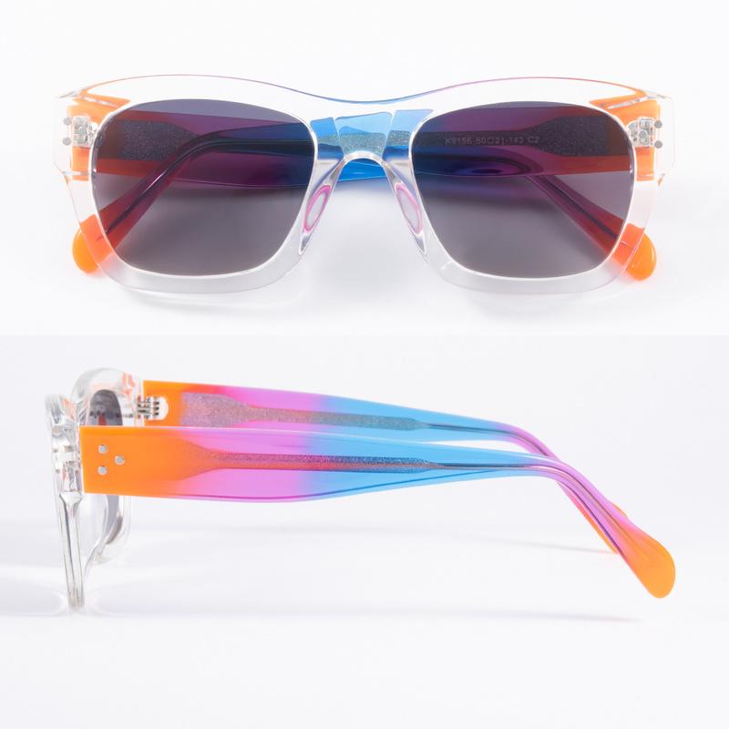 2022 Personalized color transparent frame sunglasses