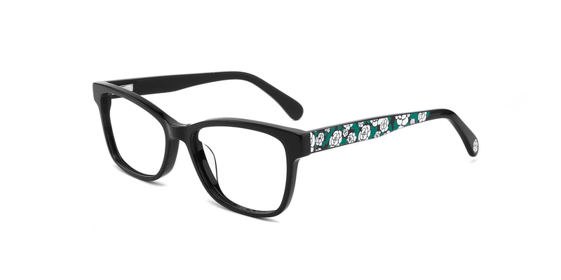 FG1222--Black Floral