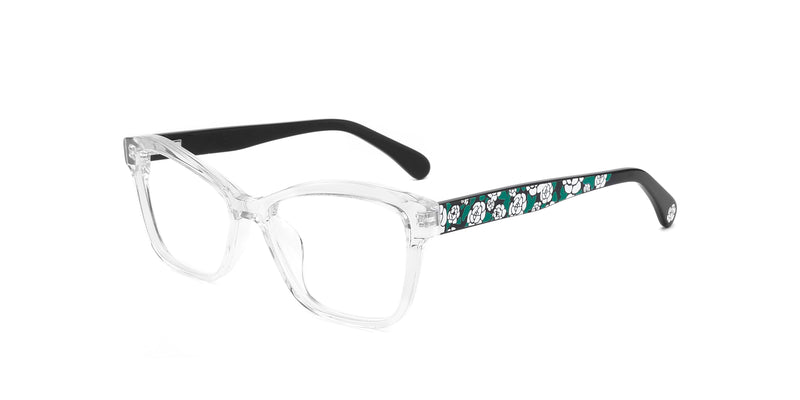 FG1225--Clear White Floral