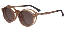 Hill Clip-On--Clear Brown