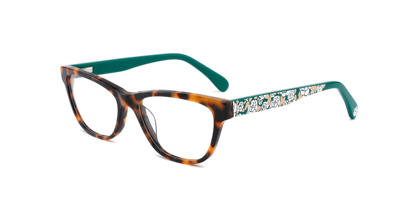 FG1223--Green Tortoise Floral