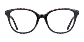 Pixels--Black Floral