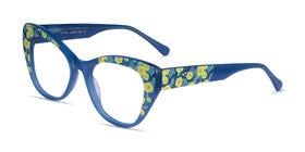 Thistle--Blue Floral