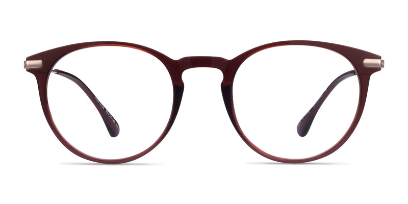 Particle--Clear Red & Rose Gold
