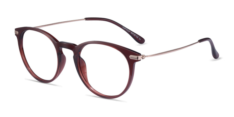 Particle--Clear Red & Rose Gold