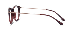 Particle--Clear Red & Rose Gold