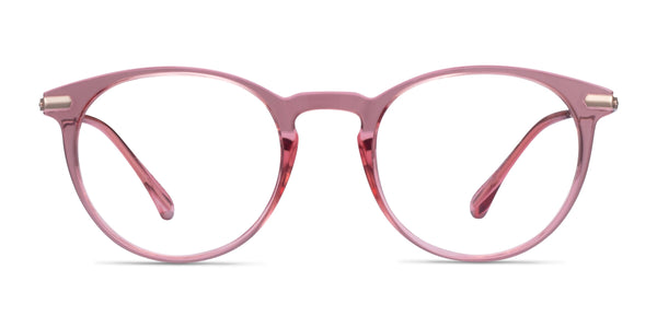 Particle--Clear Pink & Rose Gold