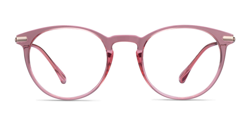 Particle--Clear Pink & Rose Gold