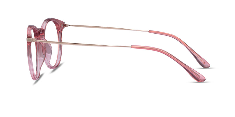 Particle--Clear Pink & Rose Gold