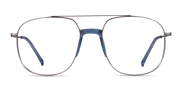 Subject--Silver & Clear Blue