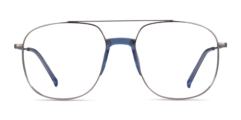 Subject--Silver & Clear Blue