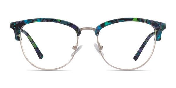 Sophisticated--Blue Floral & Silver
