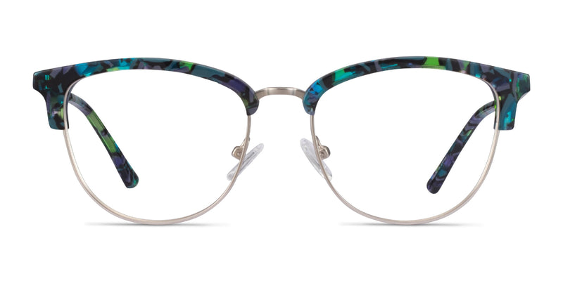 Sophisticated--Blue Floral & Silver
