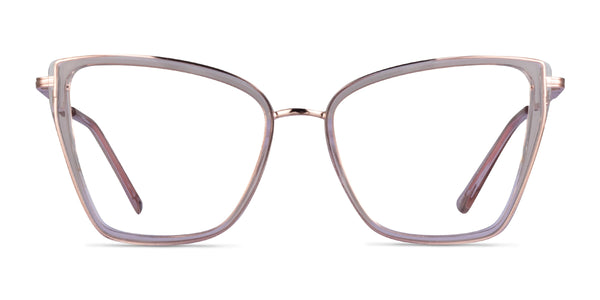 Jacqueline--Clear Champagne Rose Gold