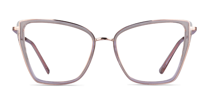 Jacqueline--Clear Champagne Rose Gold