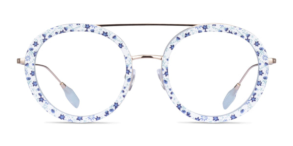 Plumeria--Blue Floral